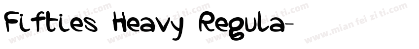 Fifties Heavy Regula字体转换